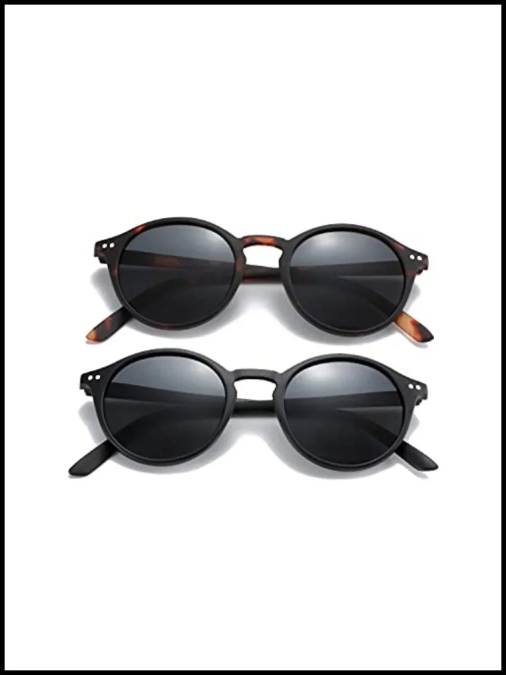 Vintage Retro Polarized UV Protection Sunglasses 2 Pack